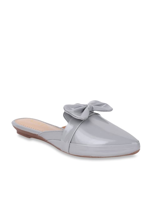 grey mule shoes