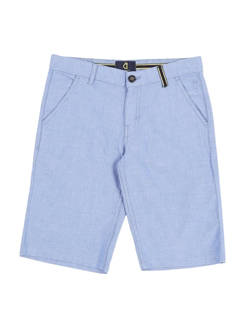 Gini & Jony Kids Blue Cotton Bermudas