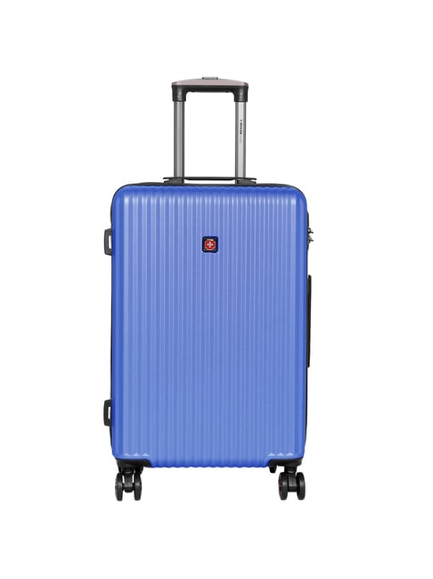 Swiss Brand Riga Blue Medium Hard Trolley Bag - 24 cm-picture-35