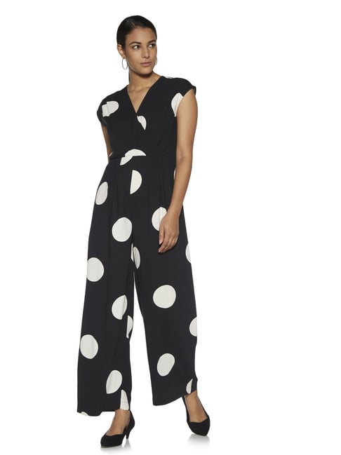 Buy Wardrobe By Westside Black Polkadot Jumpsuit Online At Best Prices Tata Cliq