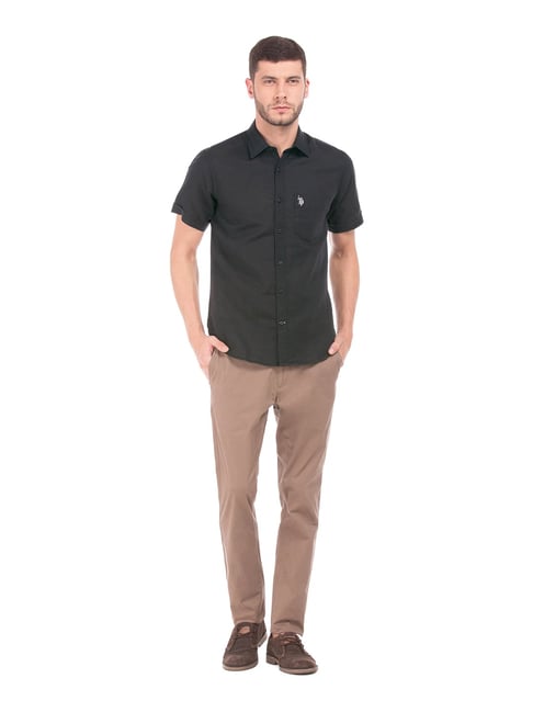 Regular Fit Cotton Linen Shirt 