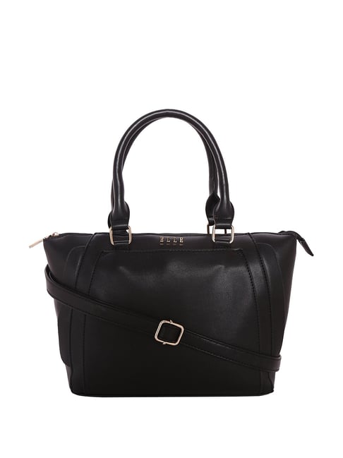 Elle Capsule Black Solid Small Handbag