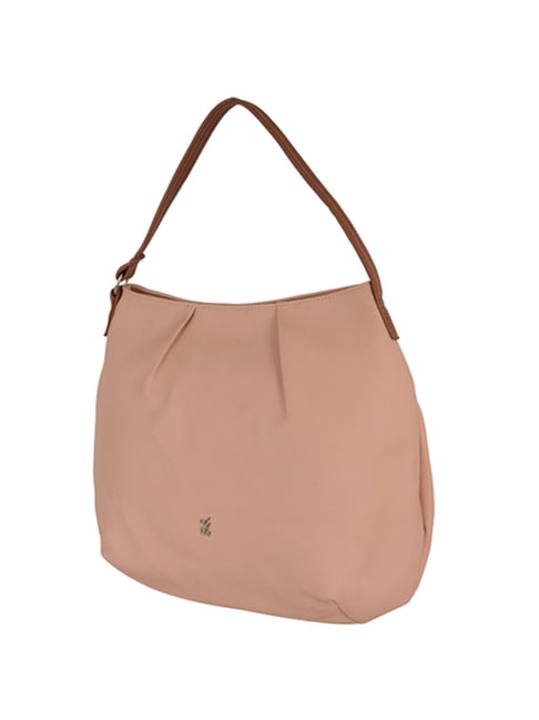 Baggit Tadow Peach Large Hobo Handbag: Buy Baggit Tadow Peach