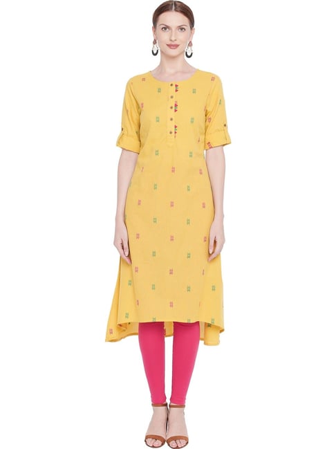 rangmanch yellow kurti