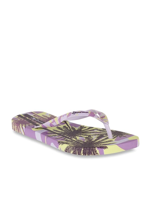 Ipanema Purple & Yellow Flip Flops