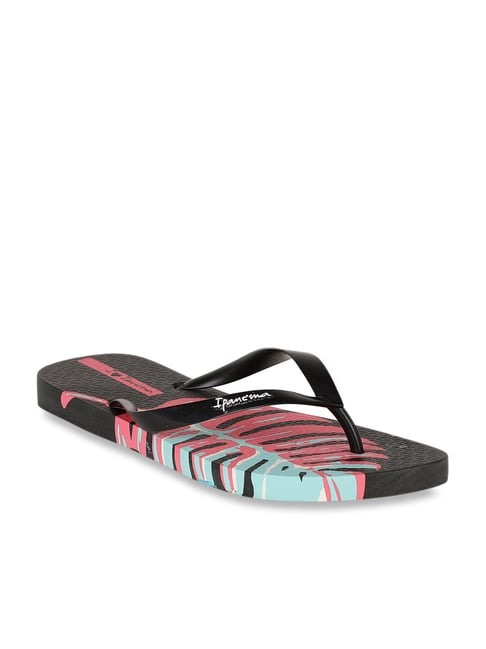 Ipanema Black & Pink Flip Flops