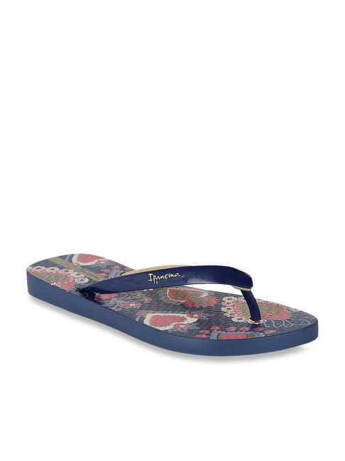 Ipanema Navy & Golden Flip Flops