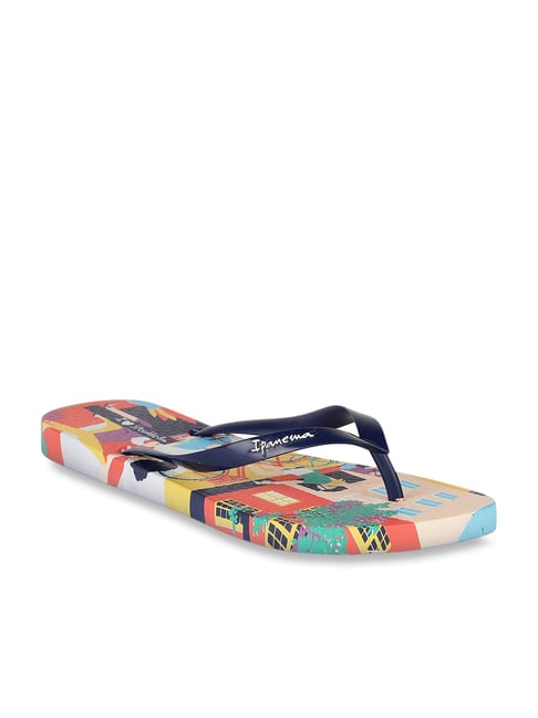 Ipanema Navy & Yellow Flip Flops