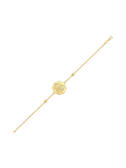 Buy Glossy Magical Leaf Gold Bracelet |GRT Jewellers