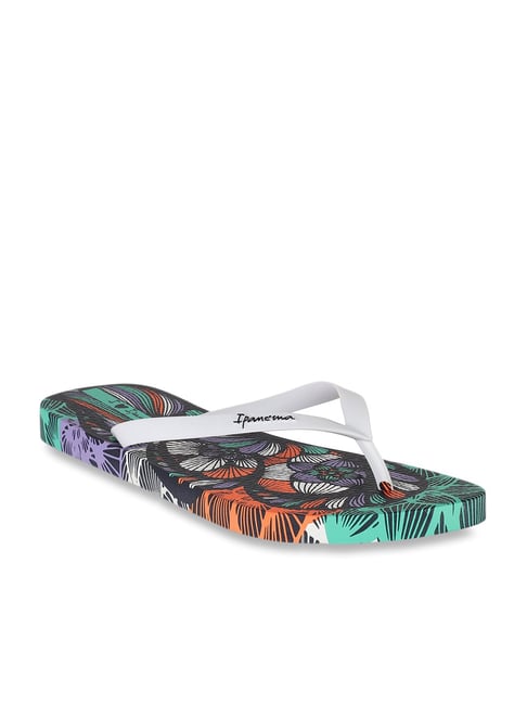 Ipanema White Orange Flip Flops