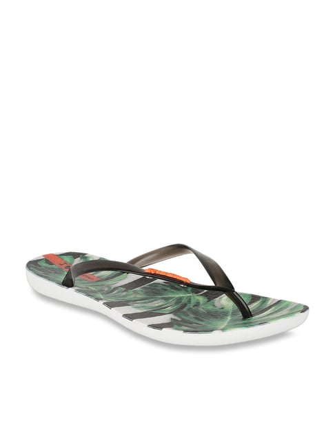 Ipanema Black & Green Flip Flops