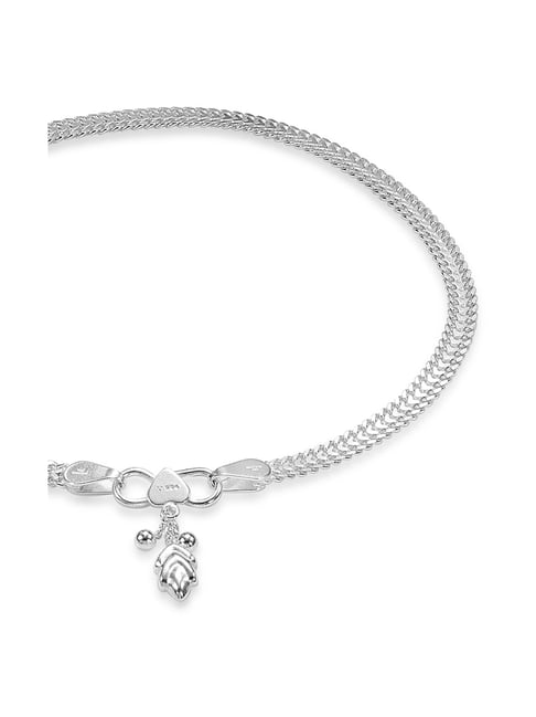 Buy Taraash 92.5 Sterling Silver Anklet Online at Best Prices | Tata CLiQ