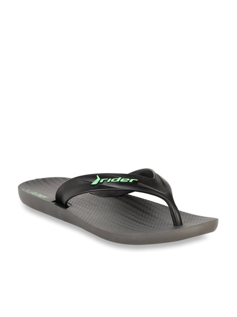 Rider Black & Grey Flip Flops