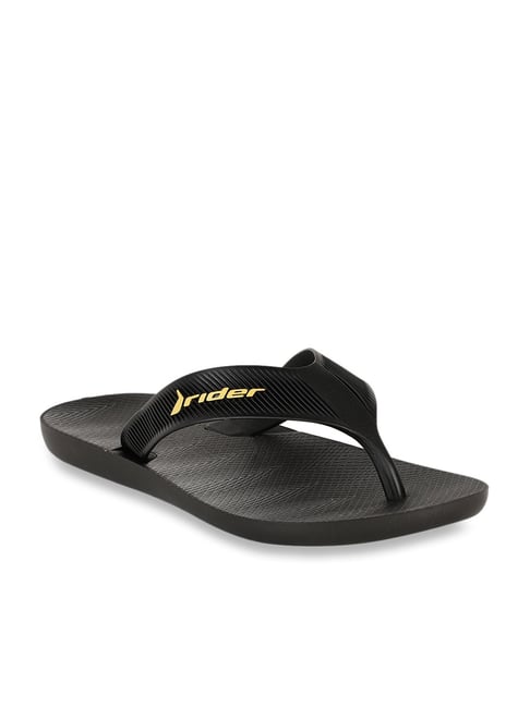 Rider Black & Yellow Flip Flops