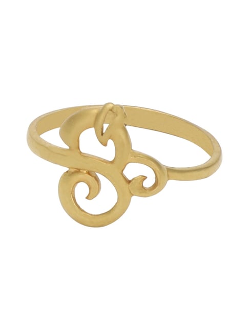 pc jeweller advika 22 kt gold ring
