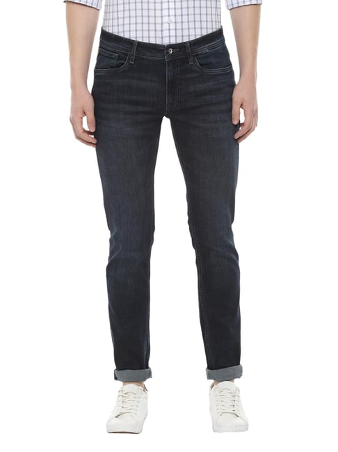 Allen Solly Navy Mid Rise Jeans