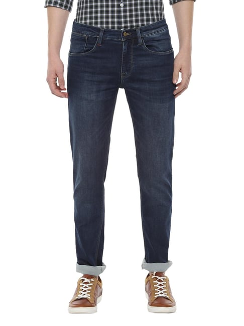 Allen Solly Navy Mid Rise Jeans