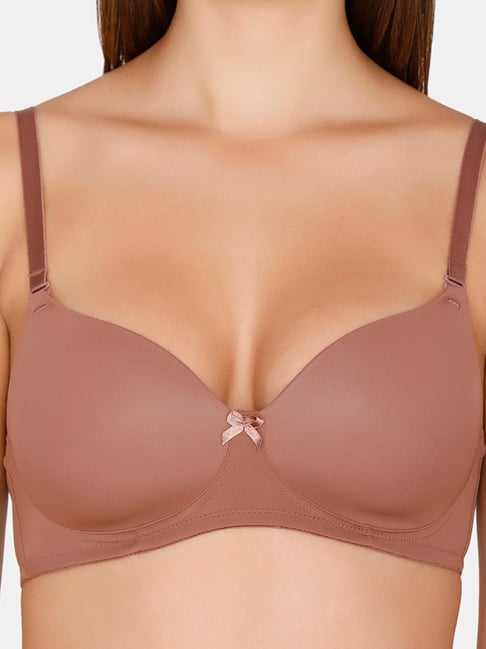 Zivame Purple Half Coverage Under-Wired T-Shirt Bra