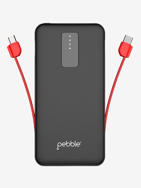 Buy Pebble ACE Pb6610000 mAh Dual Inbuilt Cable Power Bank Online