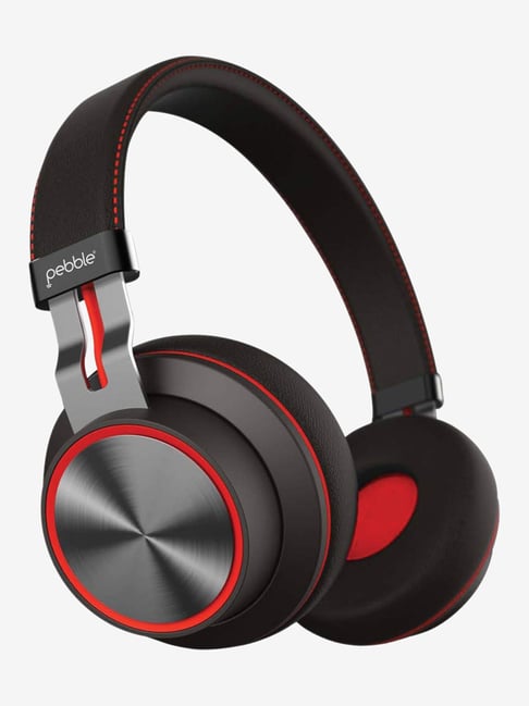 Pebble Zest Pro Over The Ear Bluetooth Headphone With Mic (Black)