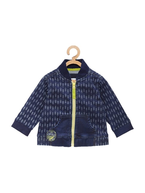 Tales & Stories Kids Navy Cotton Printed Jacket