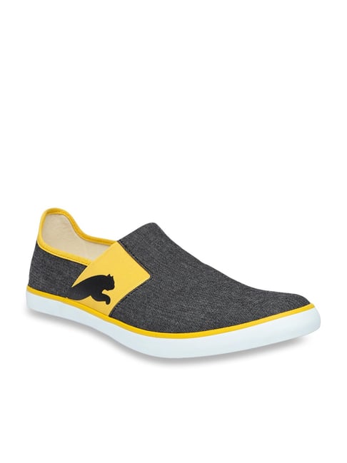 puma slip ons grey men