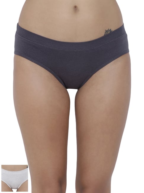BASIICS by La Intimo Multicolor Hipster Panty ( Pack Of 2 )