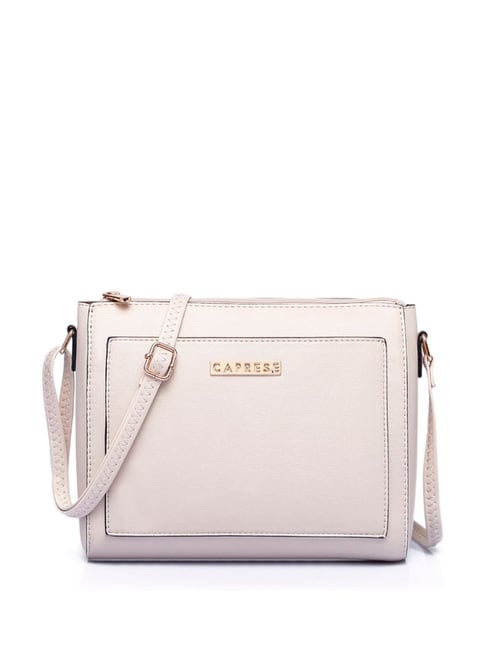 Caprese Edna Beige Medium Sling Handbag