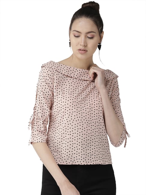 Style Quotient Beige Printed Top