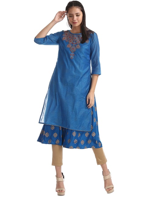 SMYLEE  ANAHI  HEAVY LINING RAYON KURTI WITH BOTTOM AND NET DUPATTA   S3FOREVER GUJARAT WHOLESALER AND DEALER