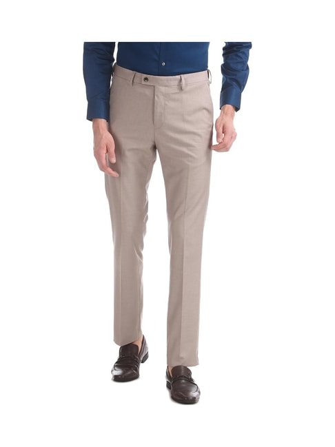 Buy Arrow Autoflex Dobby Formal Grey Trousers online-demhanvico.com.vn