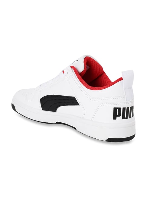 Puma Kids Rebound Layup Lo SL Jr White Sneakers