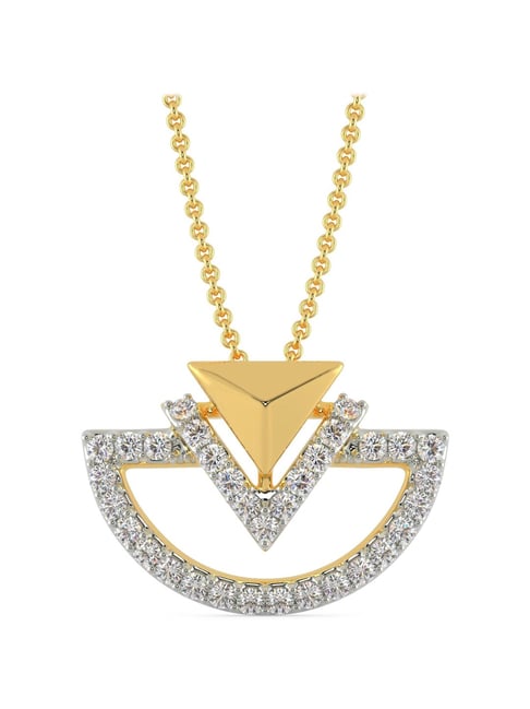 Buy Malabar Gold And Diamonds 18 Kt Gold Diamond Pendant Online