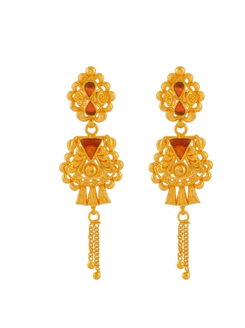 P.C. Chandra Jewellers 22 kt Gold Earrings-picture-23