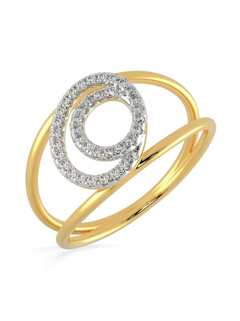 Buy Diamond Studded Ring- 18k Gold Plated – PALMONAS