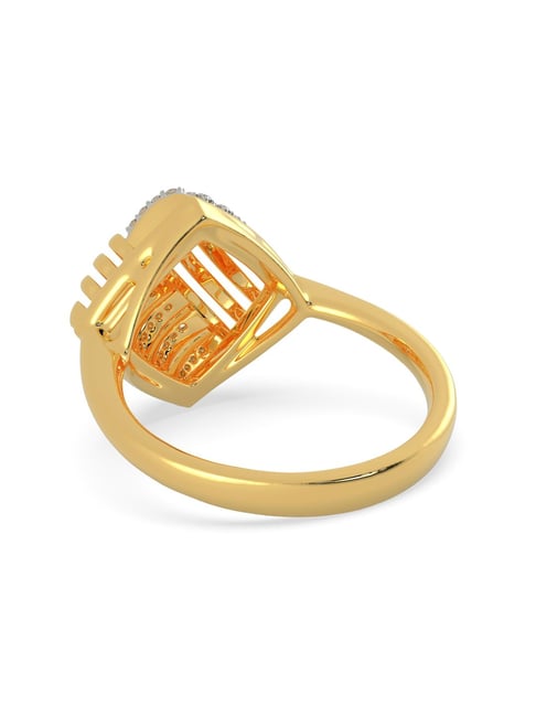 Buy Malabar Gold and Diamonds 18 kt Gold & Diamond Ring Online At Best