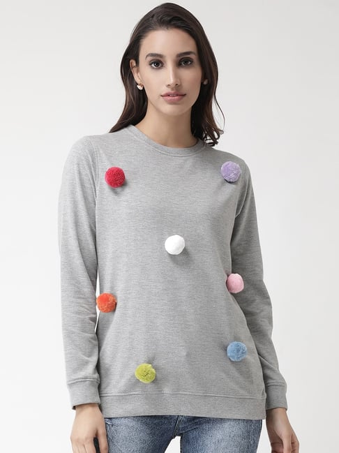 Club York Grey Regular Fit Sweatshirt-picture-44