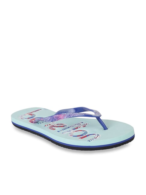 United Colors of Benetton Blue & Sea Green Flip Flops