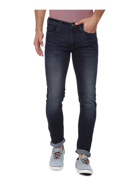 Allen Solly Blue Lightly Washed Jeans