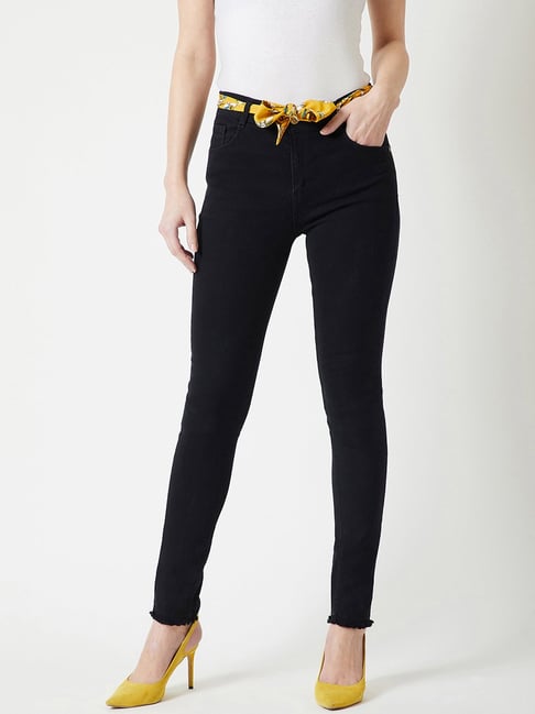 Miss Chase Black Cotton Jeans-picture-30