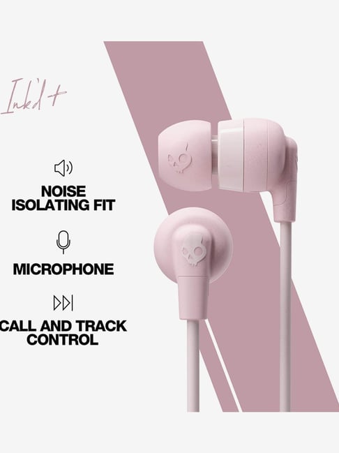 Skullcandy Inkd Plus S2Imy-M691 Wired Earphones (Pink)