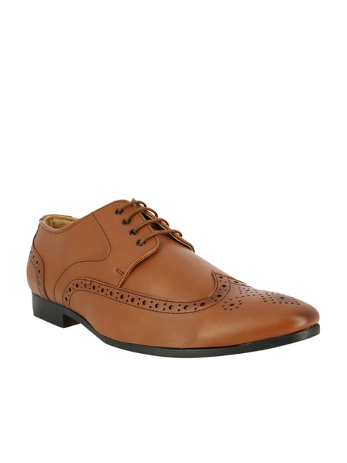 Alberto Torresi Men's Porto Tan Brogue Shoes