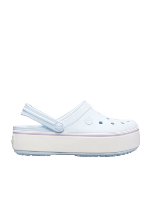 Crocs Plataforma Celeste Zueco Crocs Crocband Platform Clog Mujer