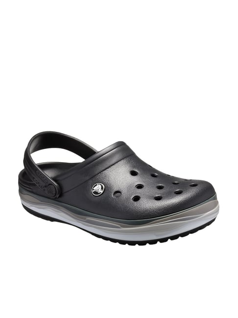 Crocs Unisex Crocband Black Back Strap Clogs