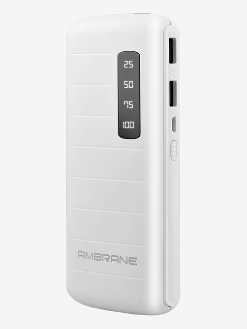 Ambrane P 1144 10000 mAh Power Bank White