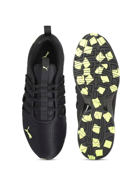 Running Shoe Puma Axelion Black And Yellow Buy Puma Axelion Rip