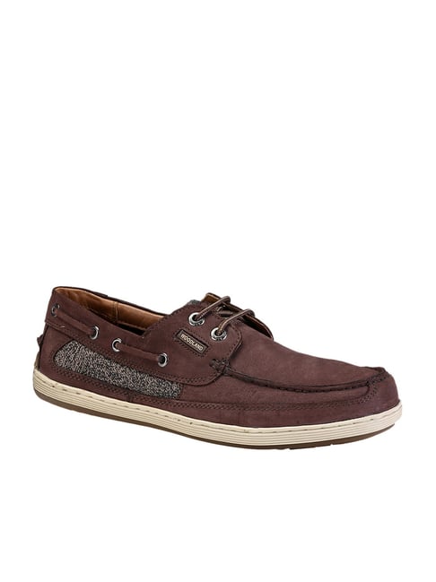 Buy Woodland Brown Boat Shoes for Men 