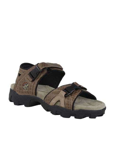 Woodland Men's Brown Floater Sandals