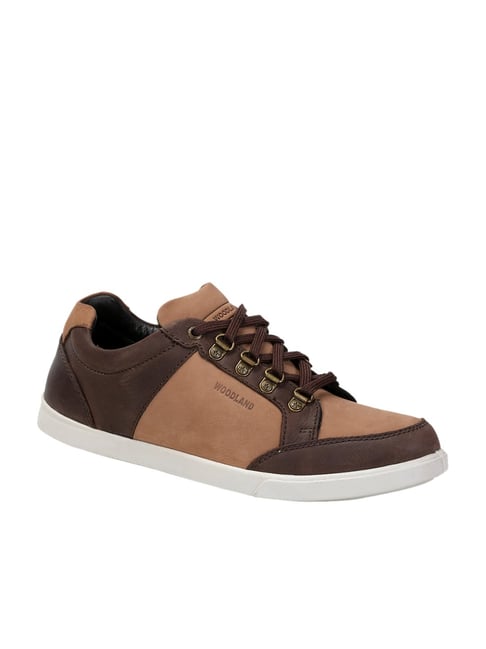 Woodland Men's Brown Casual Sneakers