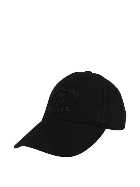 Buy Woodland Black Cotton Baseball Cap 